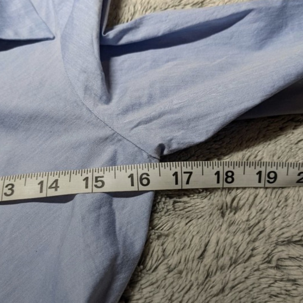 ALEXIS Elegant Blue Asymmetrical Shirt Dress XS - Picture 6 of 10